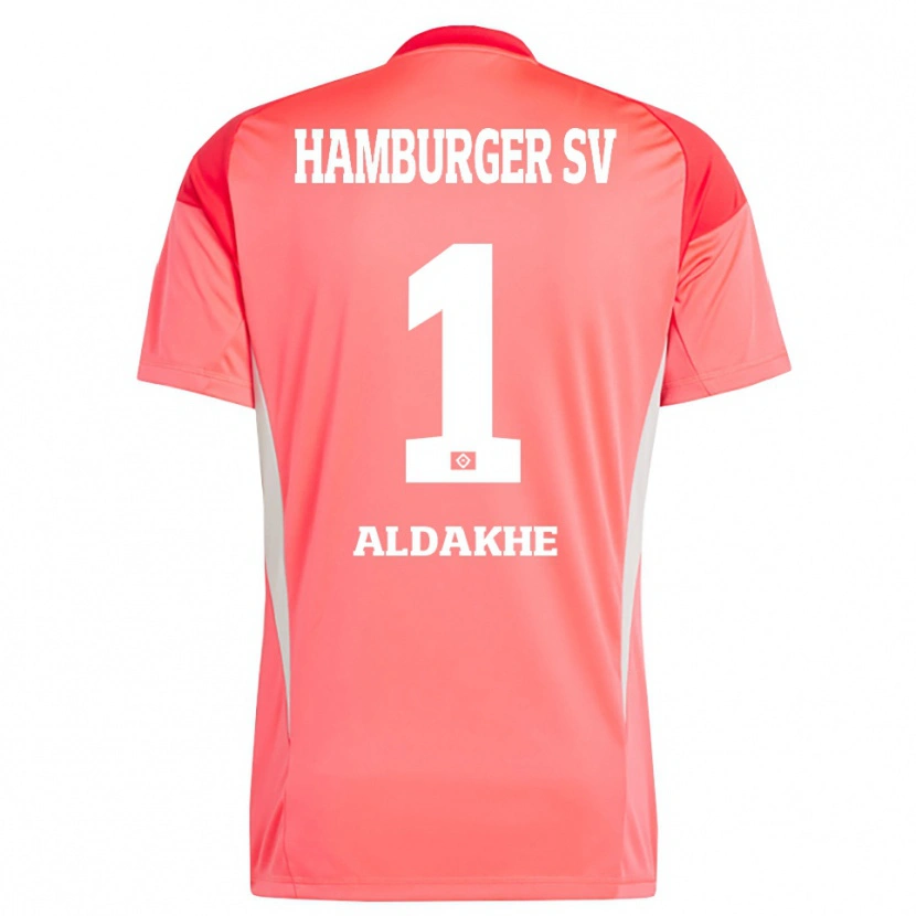 Danxen Dames Ather Aldakhe #1 Rood Oranje Keepersshirt 2025/26 T-Shirt