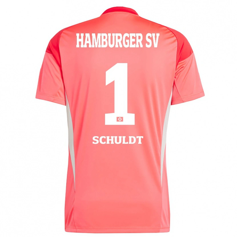 Danxen Dames Inga Schuldt #1 Rood Oranje Keepersshirt 2025/26 T-Shirt