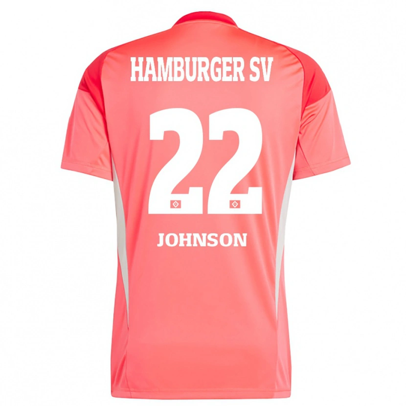 Danxen Dames Emmanuel Johnson #22 Rood Oranje Keepersshirt 2025/26 T-Shirt