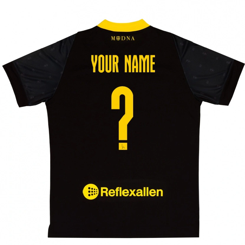 Danxen Dames Modena FC Zwart Geel Keepersshirt 2025/26 T-Shirt
