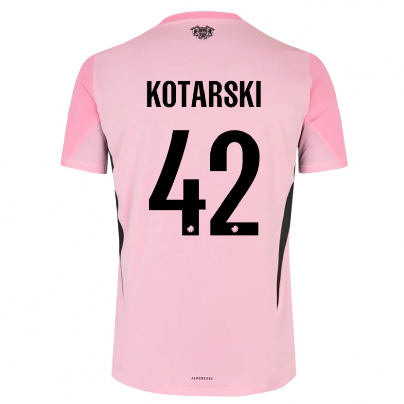 Danxen Dames Dominik Kotarski #42 Roze Zwart Keepersshirt 2025/26 T-Shirt