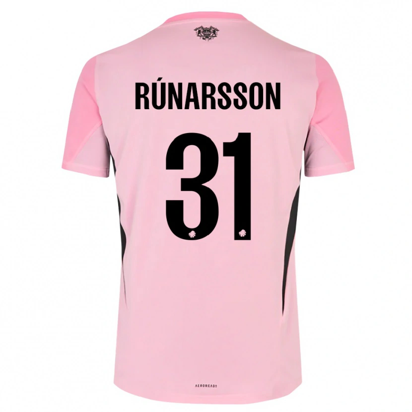 Danxen Dames Rúnar Alex Rúnarsson #31 Roze Zwart Keepersshirt 2025/26 T-Shirt