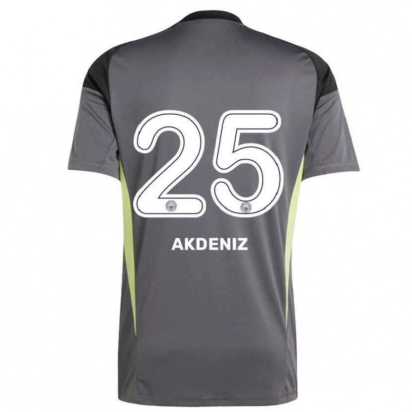 Danxen Dames Zeynep Akdeniz #25 Dim Grijs Zwart Keepersshirt 2025/26 T-Shirt