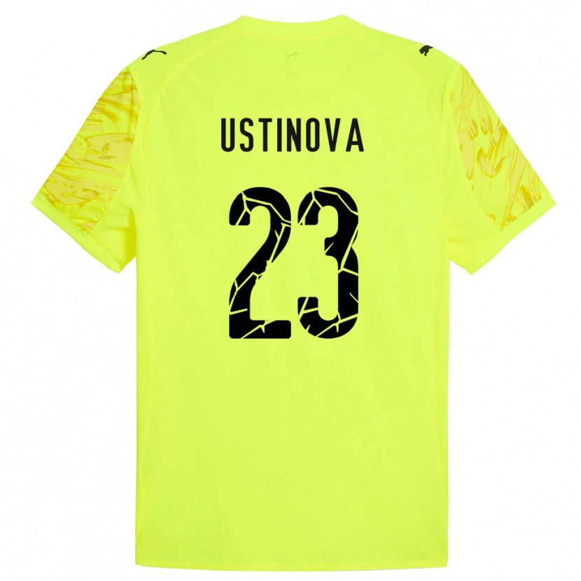 Danxen Dames Liudmyla Ustinova #23 Groen Geel Keepersshirt 2025/26 T-Shirt