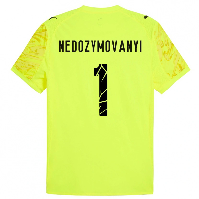 Danxen Dames Artem Nedozymovanyi #1 Groen Geel Keepersshirt 2025/26 T-Shirt