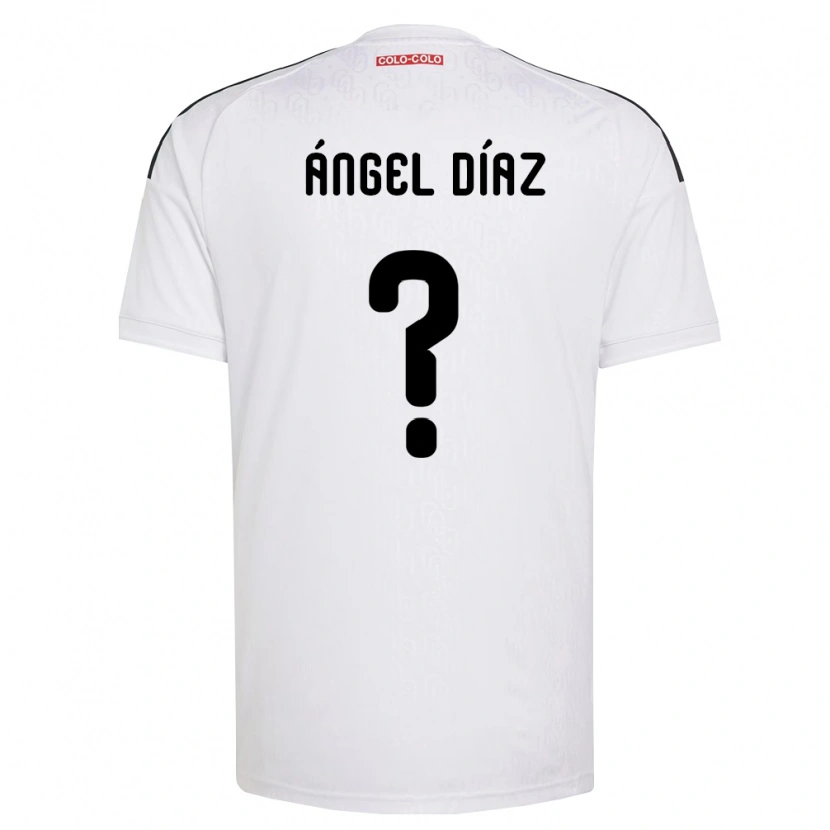 Danxen Kinderen Ángel Díaz #0 Wit Zwart Thuisshirt Thuistenue 2026/27 T-Shirt