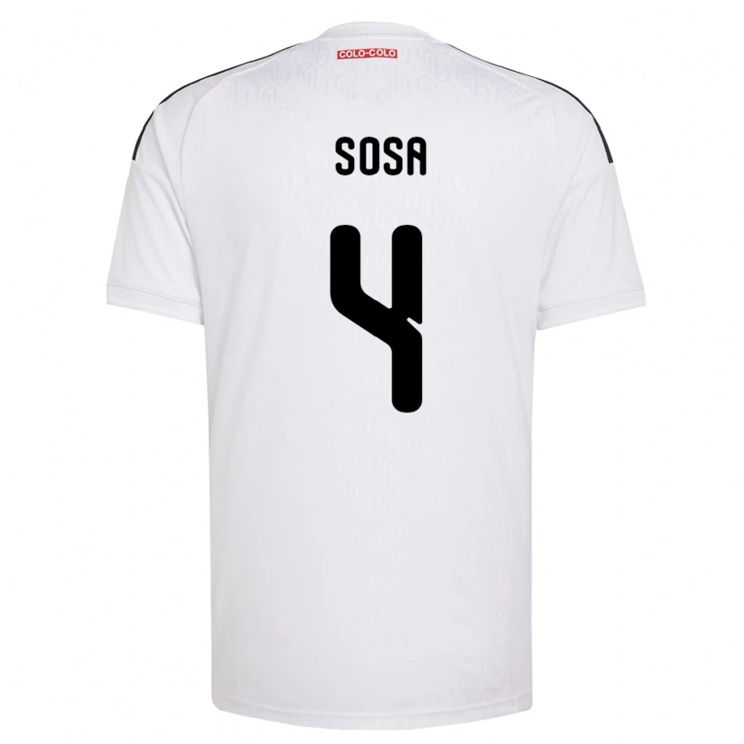 Danxen Kinderen Joaquín Sosa #4 Wit Zwart Thuisshirt Thuistenue 2026/27 T-Shirt