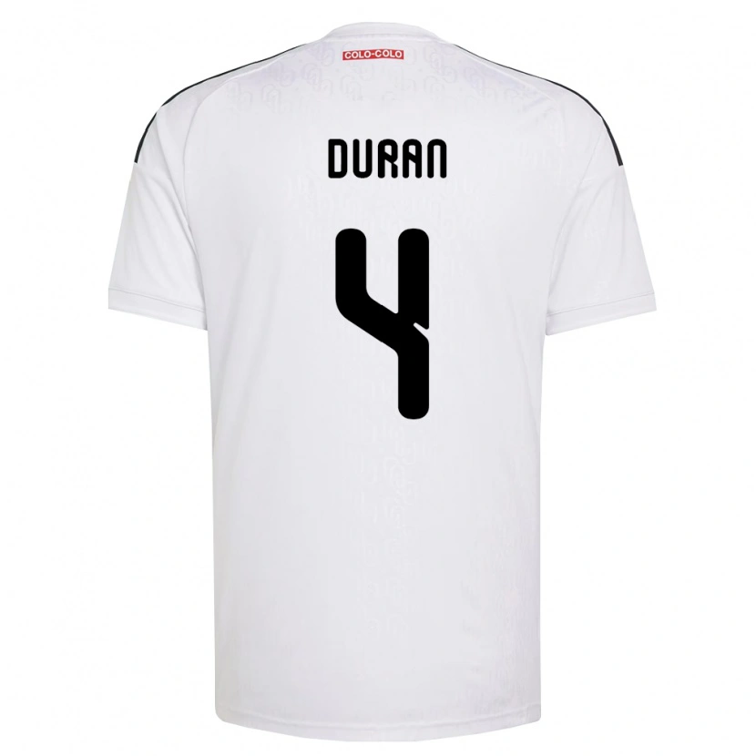 Danxen Kinderen Elisa Durán #4 Wit Zwart Thuisshirt Thuistenue 2026/27 T-Shirt
