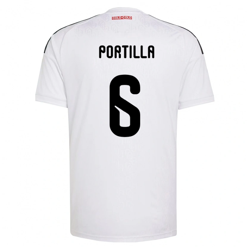 Danxen Kinderen Dylan Portilla #6 Wit Zwart Thuisshirt Thuistenue 2026/27 T-Shirt