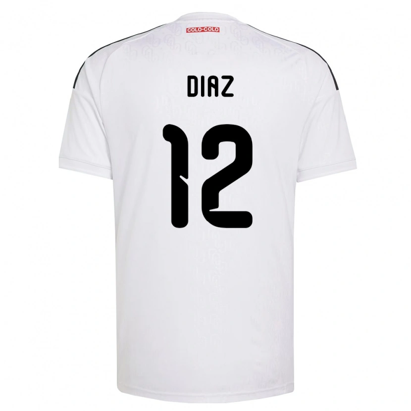 Danxen Kinderen Javiera Díaz #12 Wit Zwart Thuisshirt Thuistenue 2026/27 T-Shirt