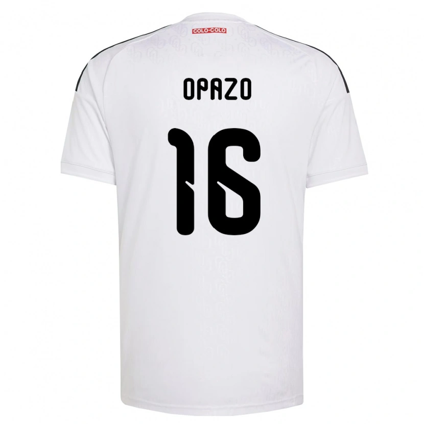 Danxen Kinderen Óscar Opazo #16 Wit Zwart Thuisshirt Thuistenue 2026/27 T-Shirt