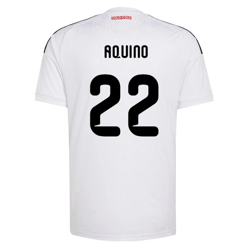 Danxen Kinderen Claudio Aquino #22 Wit Zwart Thuisshirt Thuistenue 2026/27 T-Shirt