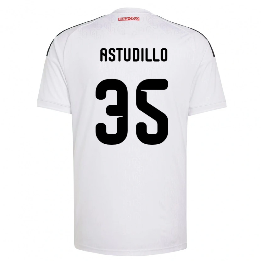 Danxen Kinderen Jerall Astudillo #35 Wit Zwart Thuisshirt Thuistenue 2026/27 T-Shirt