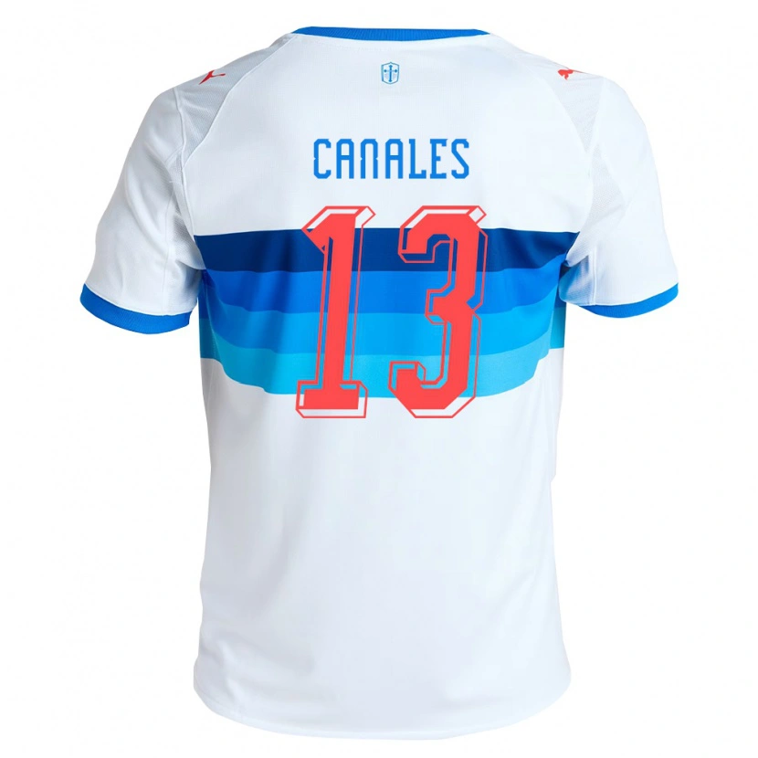 Danxen Kinderen Alfred Canales #13 Wit Hemelsblauw Thuisshirt Thuistenue 2026/27 T-Shirt