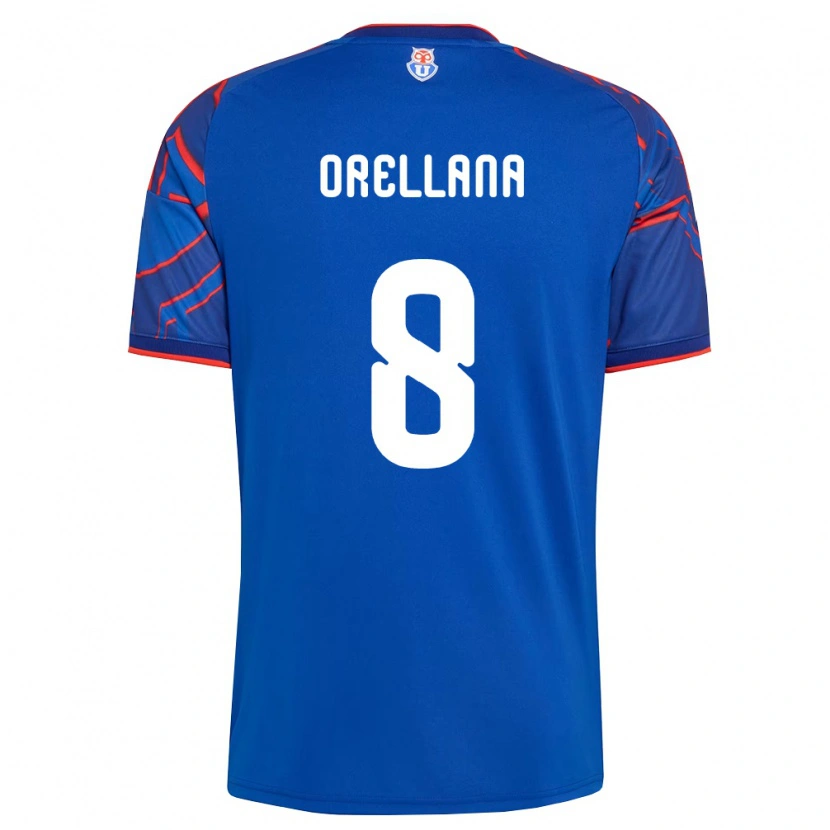 Danxen Kinderen Denisse Orellana #8 Koninklijk Blauw Rood Thuisshirt Thuistenue 2026/27 T-Shirt