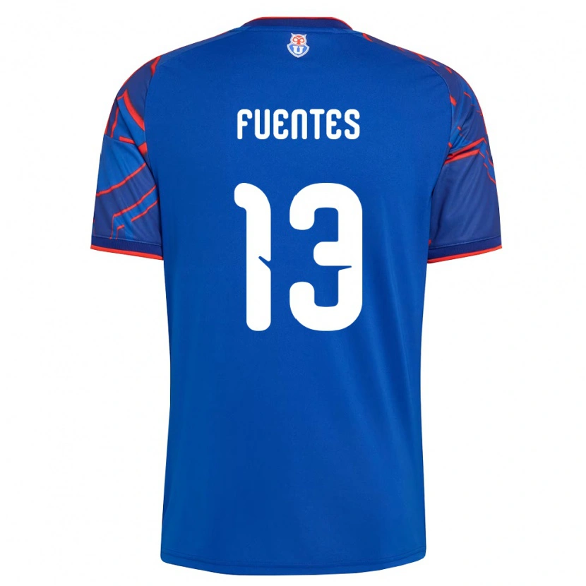 Danxen Kinderen Karen Fuentes #13 Koninklijk Blauw Rood Thuisshirt Thuistenue 2026/27 T-Shirt