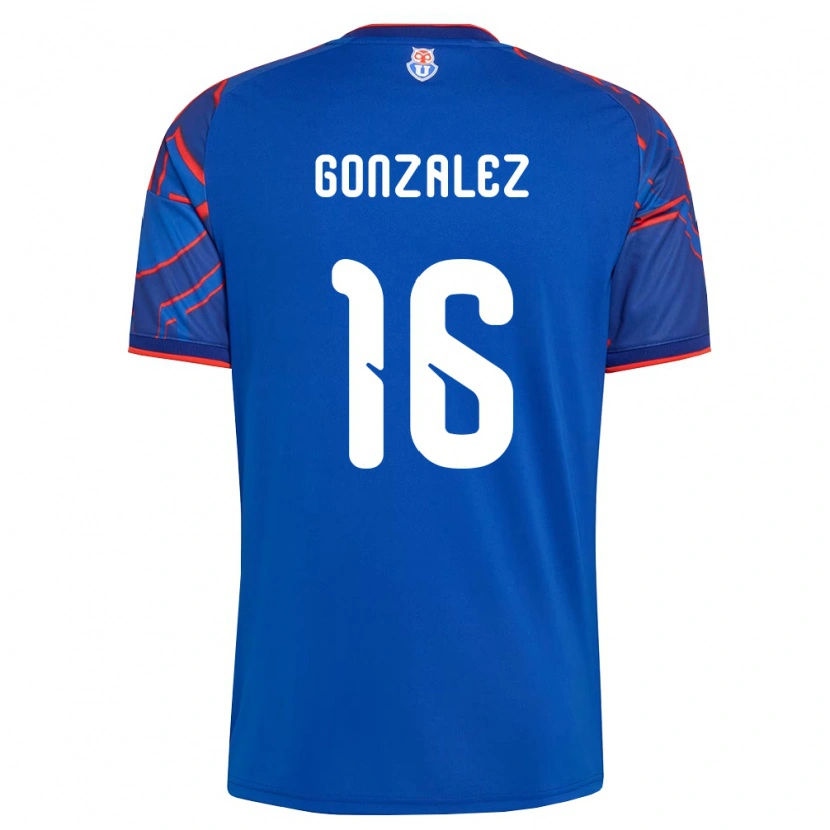 Danxen Kinderen Monserratt González #16 Koninklijk Blauw Rood Thuisshirt Thuistenue 2026/27 T-Shirt