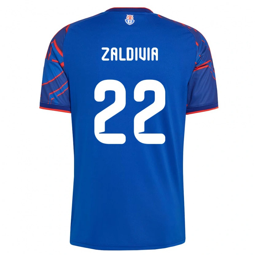 Danxen Kinderen Matías Zaldivia #22 Koninklijk Blauw Rood Thuisshirt Thuistenue 2026/27 T-Shirt
