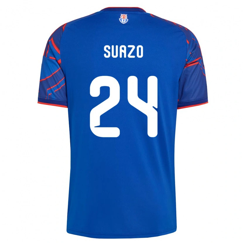 Danxen Kinderen Arantza Suazo #24 Koninklijk Blauw Rood Thuisshirt Thuistenue 2026/27 T-Shirt