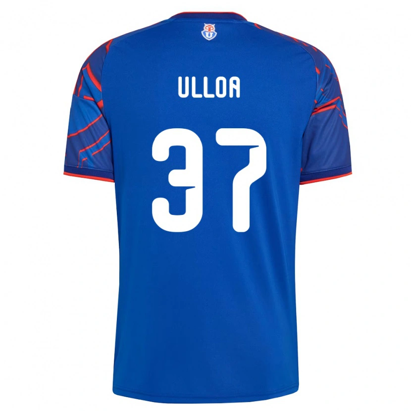 Danxen Kinderen Cristóbal Ulloa #37 Koninklijk Blauw Rood Thuisshirt Thuistenue 2026/27 T-Shirt