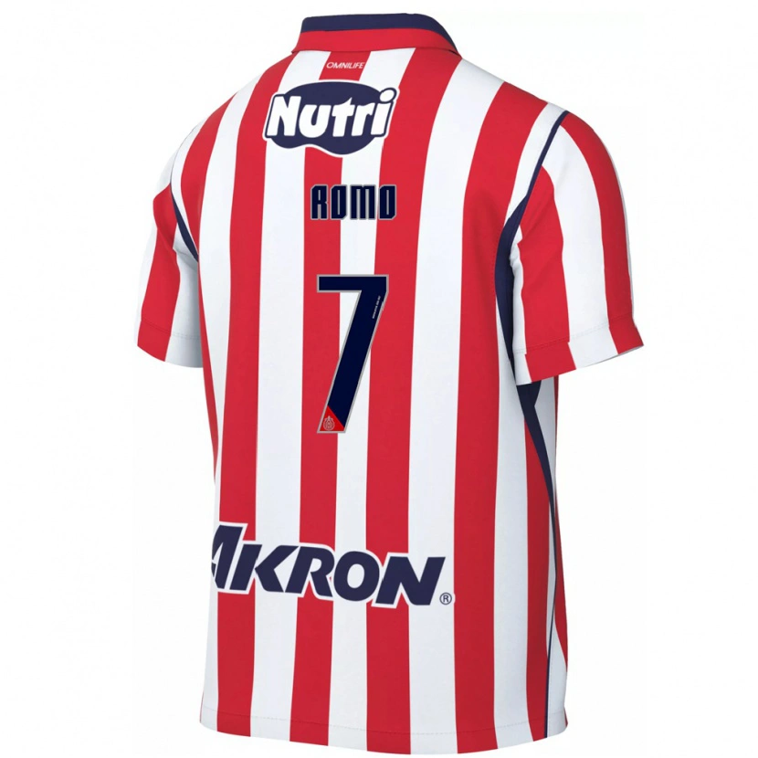 Danxen Kinderen Luis Romo #7 Rood Wit Thuisshirt Thuistenue 2026/27 T-Shirt