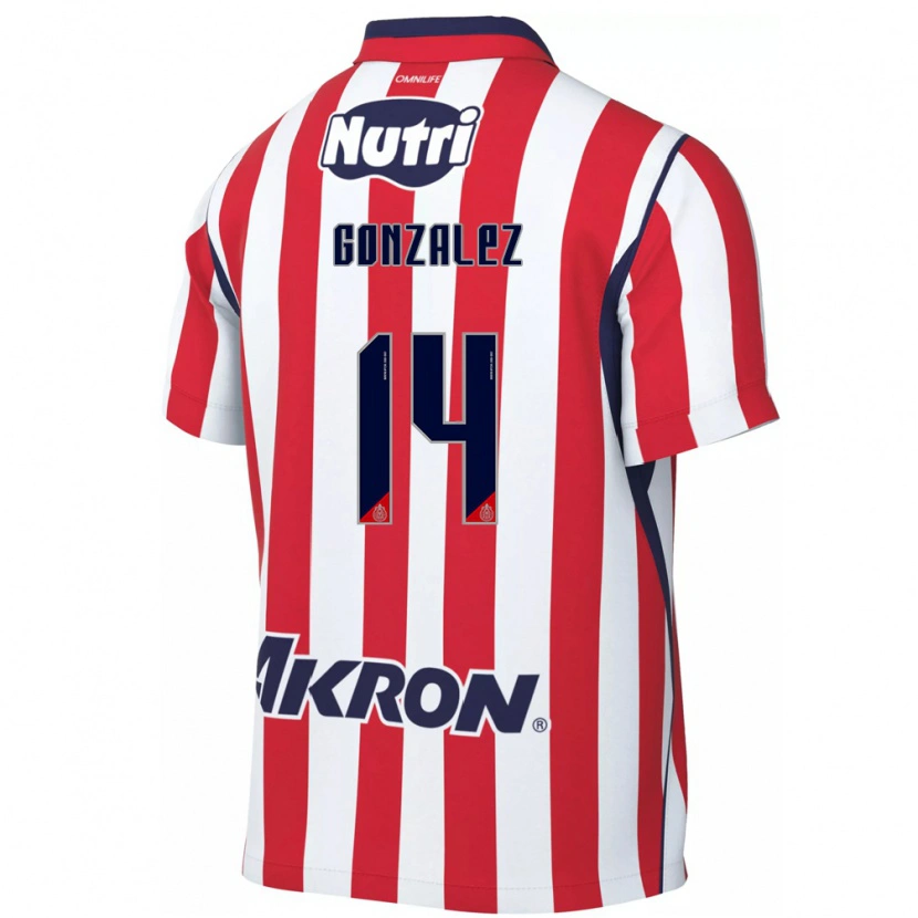 Danxen Kinderen Ivonne González #14 Rood Wit Thuisshirt Thuistenue 2026/27 T-Shirt