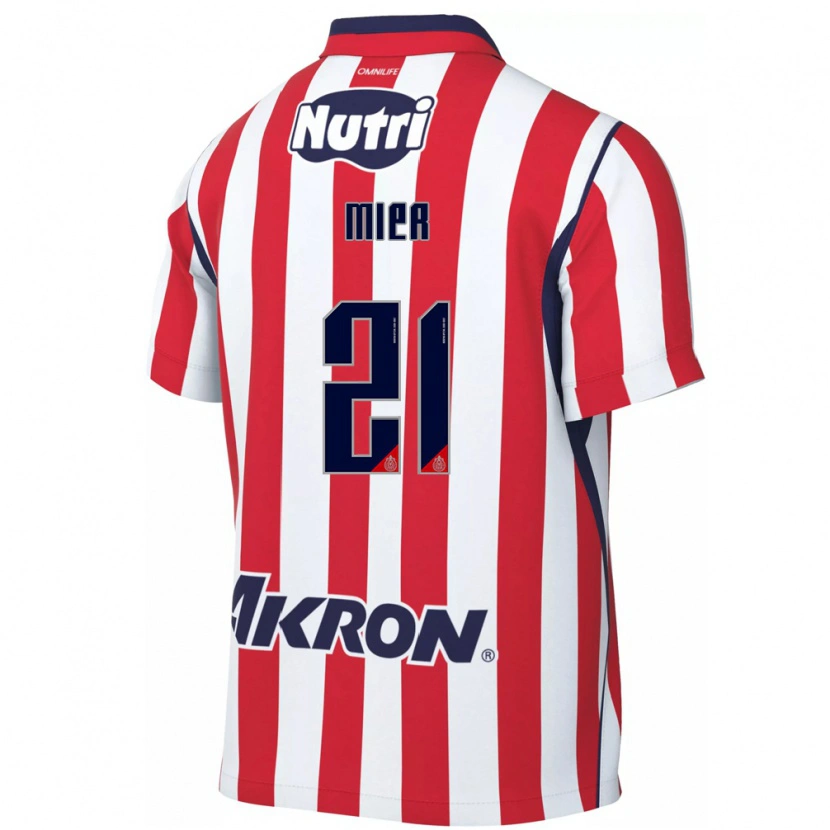 Danxen Kinderen Hiram Mier #21 Rood Wit Thuisshirt Thuistenue 2026/27 T-Shirt
