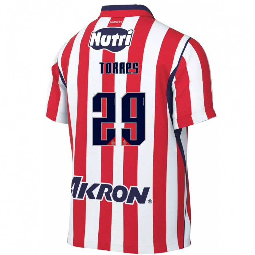 Danxen Kinderen Alan Torres #29 Rood Wit Thuisshirt Thuistenue 2026/27 T-Shirt