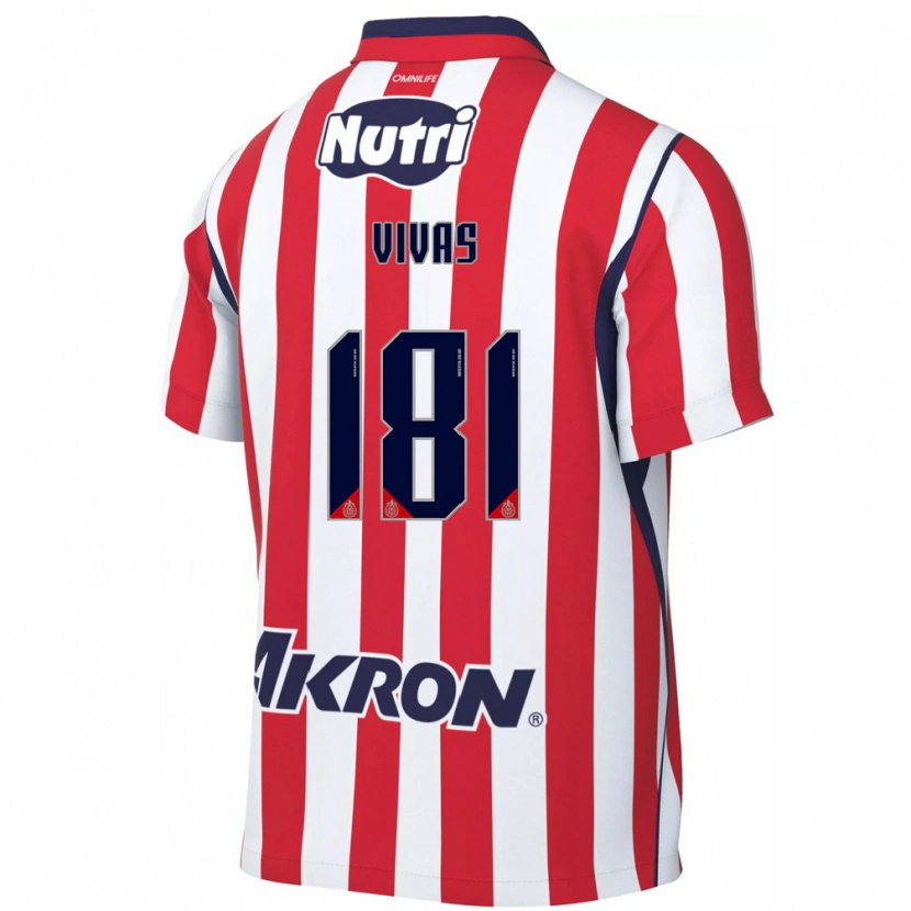 Danxen Kinderen Ángel Vivas #181 Rood Wit Thuisshirt Thuistenue 2026/27 T-Shirt