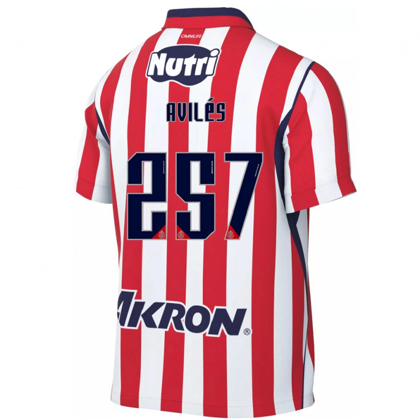 Danxen Kinderen Emmanuel Avilés #257 Rood Wit Thuisshirt Thuistenue 2026/27 T-Shirt