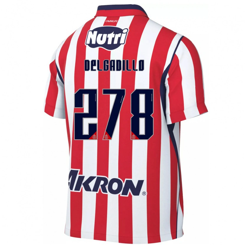 Danxen Kinderen Santiago Delgadillo #278 Rood Wit Thuisshirt Thuistenue 2026/27 T-Shirt