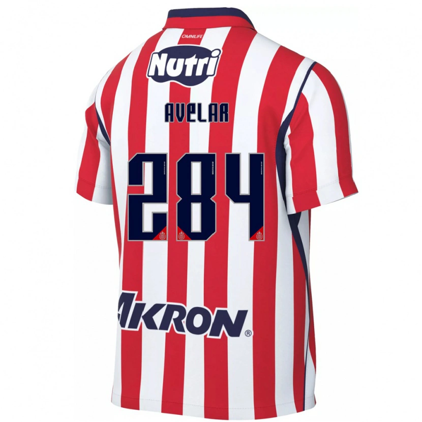 Danxen Kinderen Dylan Avelar #284 Rood Wit Thuisshirt Thuistenue 2026/27 T-Shirt