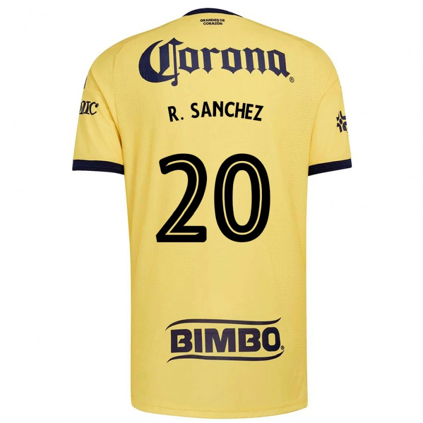 Danxen Kinderen Richard Sanchez #20 Geel Rood Zwart Thuisshirt Thuistenue 2026/27 T-Shirt