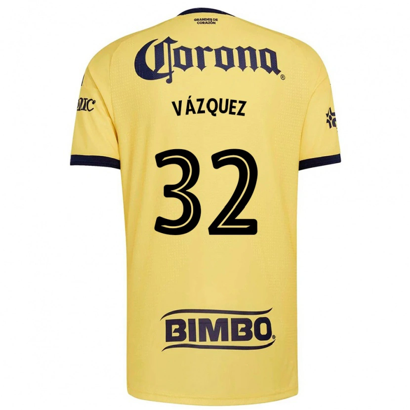 Danxen Kinderen Miguel Vázquez #32 Geel Rood Zwart Thuisshirt Thuistenue 2026/27 T-Shirt