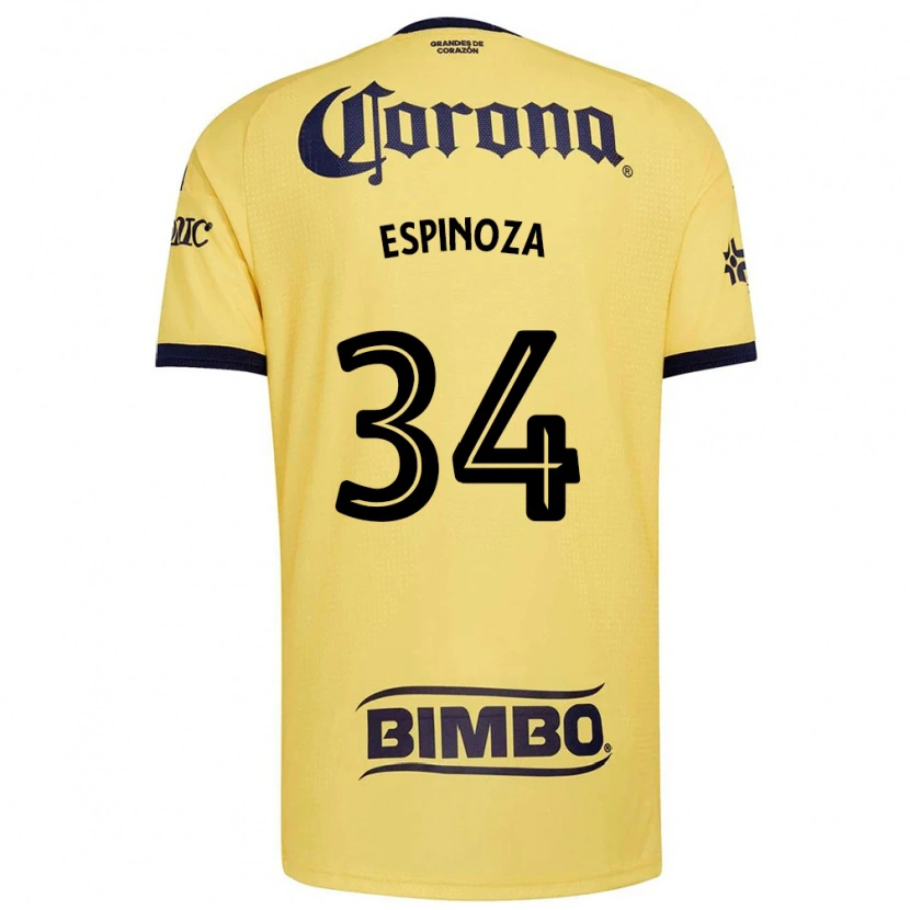 Danxen Kinderen Dagoberto Espinoza #34 Geel Rood Zwart Thuisshirt Thuistenue 2026/27 T-Shirt