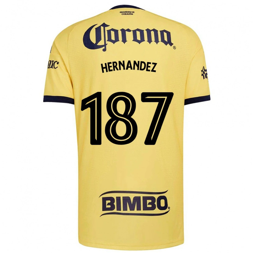 Danxen Kinderen Miguel Hernández #187 Geel Rood Zwart Thuisshirt Thuistenue 2026/27 T-Shirt