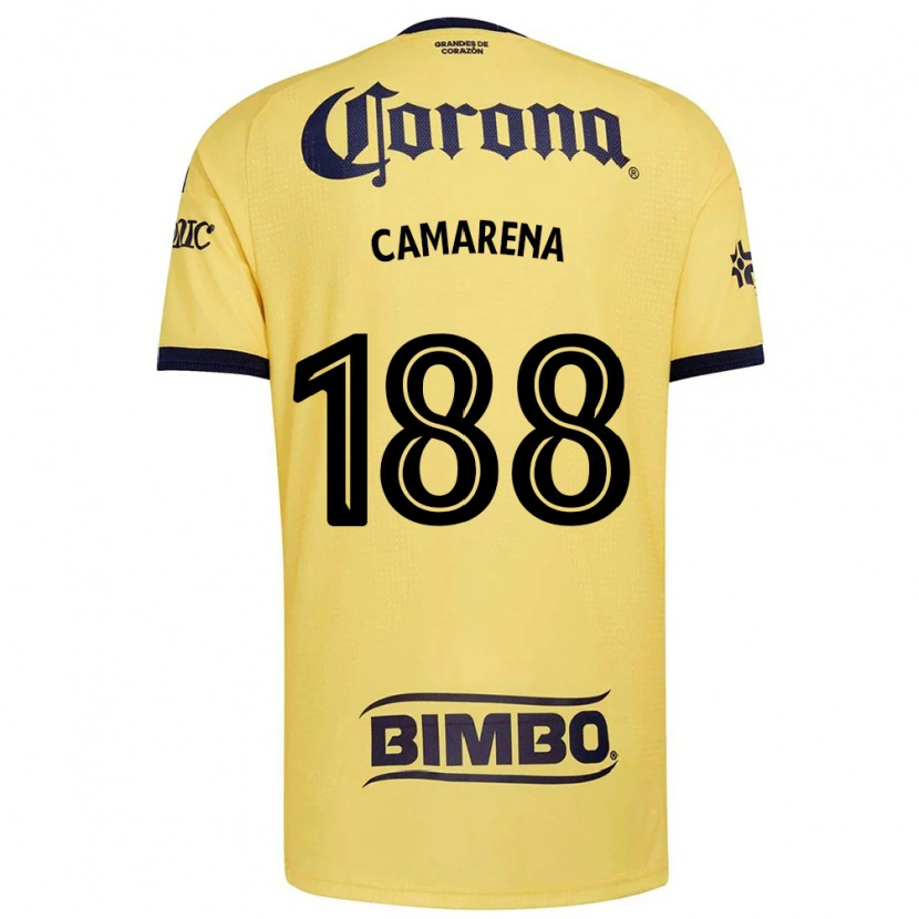 Danxen Kinderen Santiago Camarena #188 Geel Rood Zwart Thuisshirt Thuistenue 2026/27 T-Shirt
