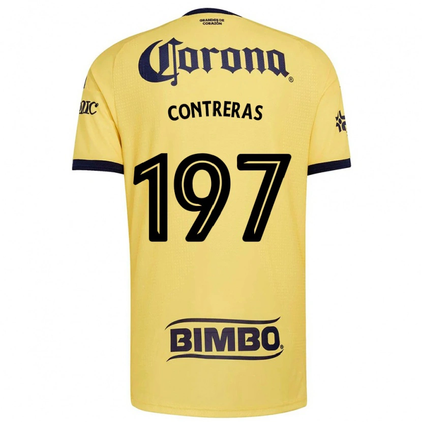 Danxen Kinderen Ángel Contreras #197 Geel Rood Zwart Thuisshirt Thuistenue 2026/27 T-Shirt