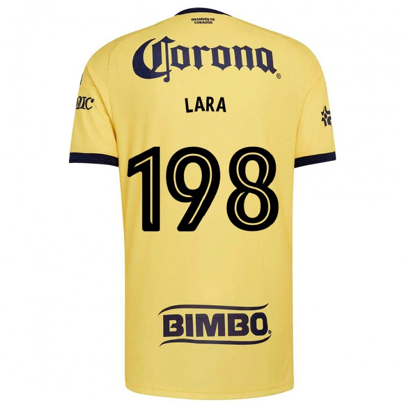 Danxen Kinderen Guadalupe Lara #198 Geel Rood Zwart Thuisshirt Thuistenue 2026/27 T-Shirt