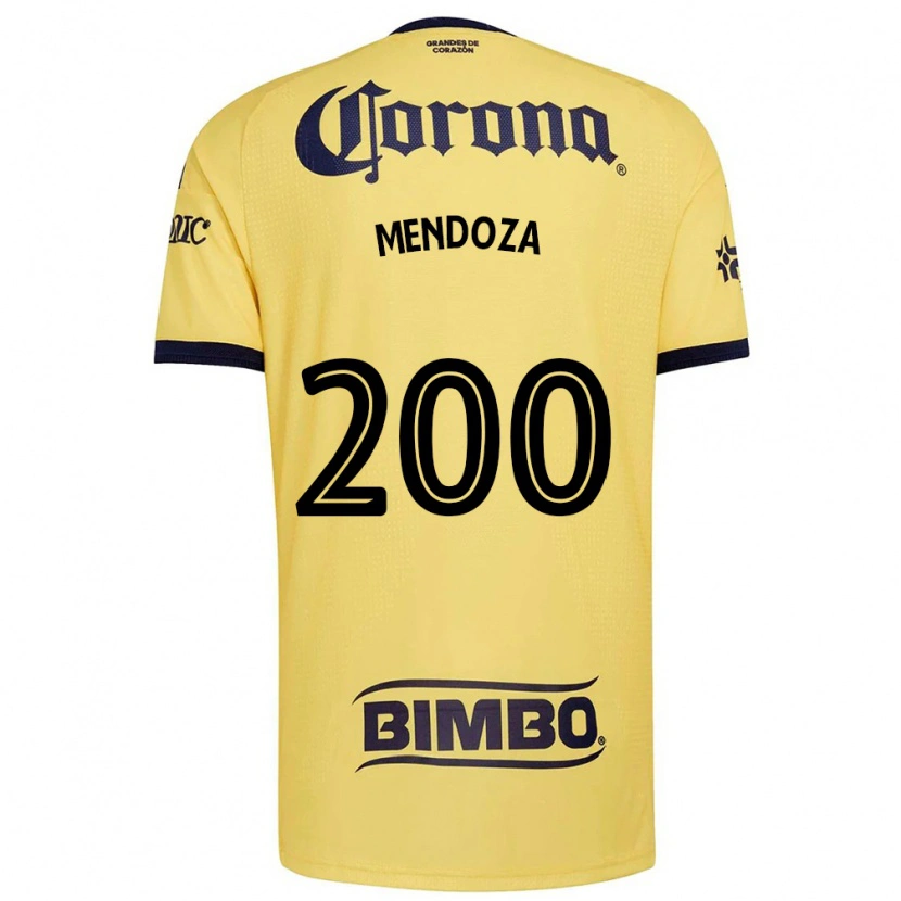 Danxen Kinderen Luis Mendoza #200 Geel Rood Zwart Thuisshirt Thuistenue 2026/27 T-Shirt