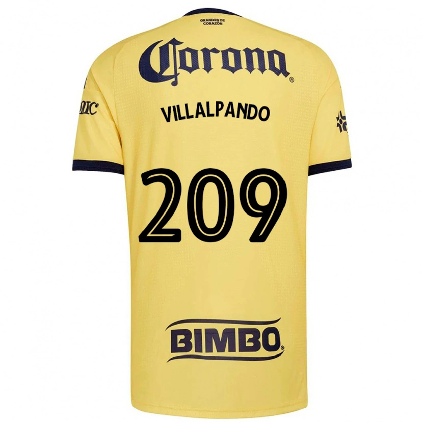 Danxen Kinderen Sergio Villalpando #209 Geel Rood Zwart Thuisshirt Thuistenue 2026/27 T-Shirt