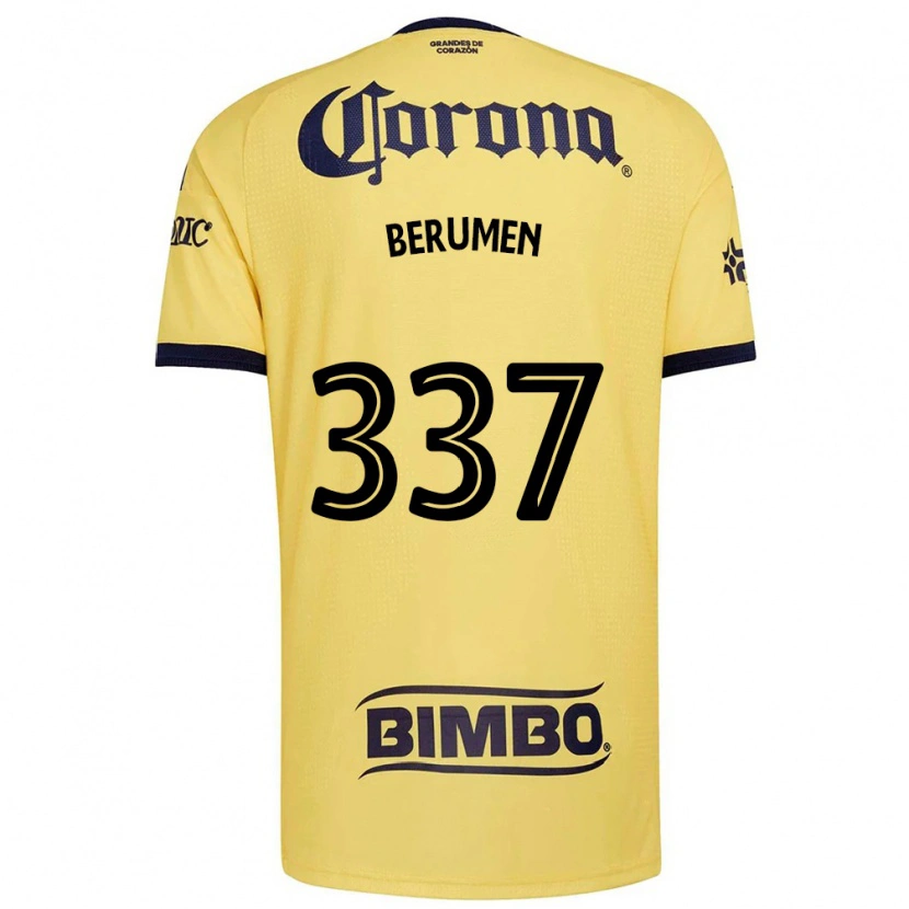 Danxen Kinderen Gabriel Berumen #337 Geel Rood Zwart Thuisshirt Thuistenue 2026/27 T-Shirt