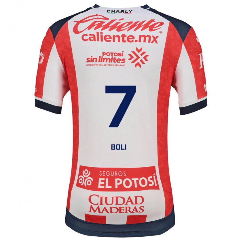 Danxen Kinderen Franck Boli #7 Rood Wit Zwart Thuisshirt Thuistenue 2026/27 T-Shirt