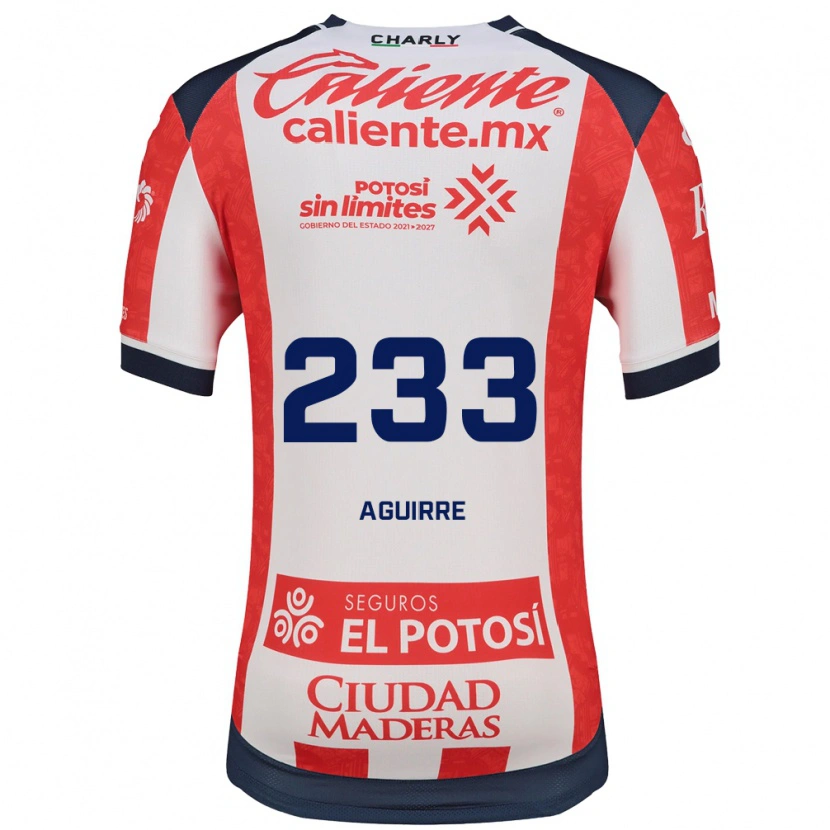 Danxen Kinderen Francisco Aguirre #233 Rood Wit Zwart Thuisshirt Thuistenue 2026/27 T-Shirt