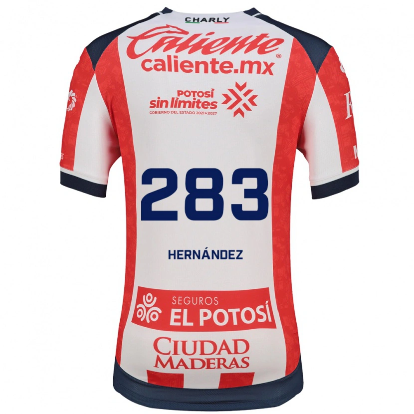 Danxen Kinderen Sebastián Hernández #283 Rood Wit Zwart Thuisshirt Thuistenue 2026/27 T-Shirt