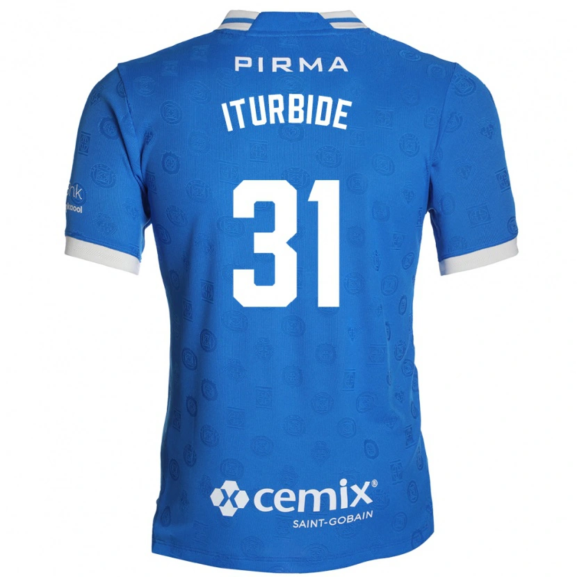 Danxen Kinderen Luis Iturbide #31 Blauw Wit Rood Thuisshirt Thuistenue 2026/27 T-Shirt
