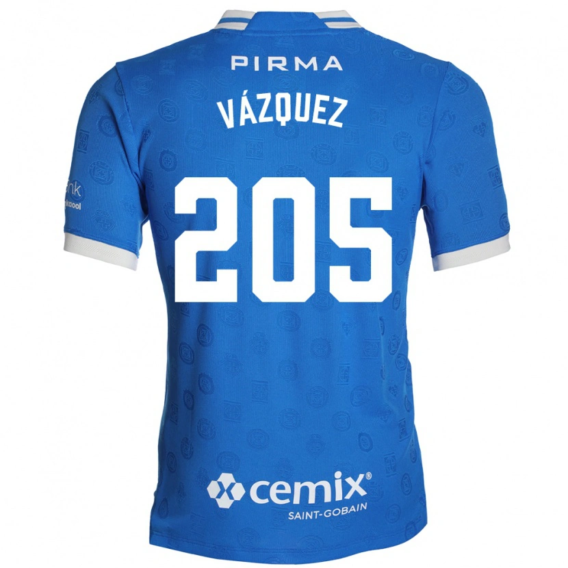 Danxen Kinderen Jonathan Vázquez #205 Blauw Wit Rood Thuisshirt Thuistenue 2026/27 T-Shirt
