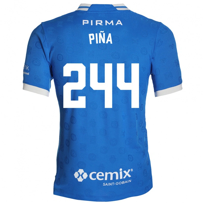 Danxen Kinderen Oscar Piña #244 Blauw Wit Rood Thuisshirt Thuistenue 2026/27 T-Shirt