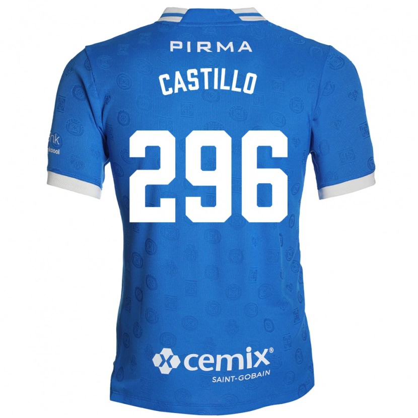 Danxen Kinderen Eduardo Castillo #296 Blauw Wit Rood Thuisshirt Thuistenue 2026/27 T-Shirt