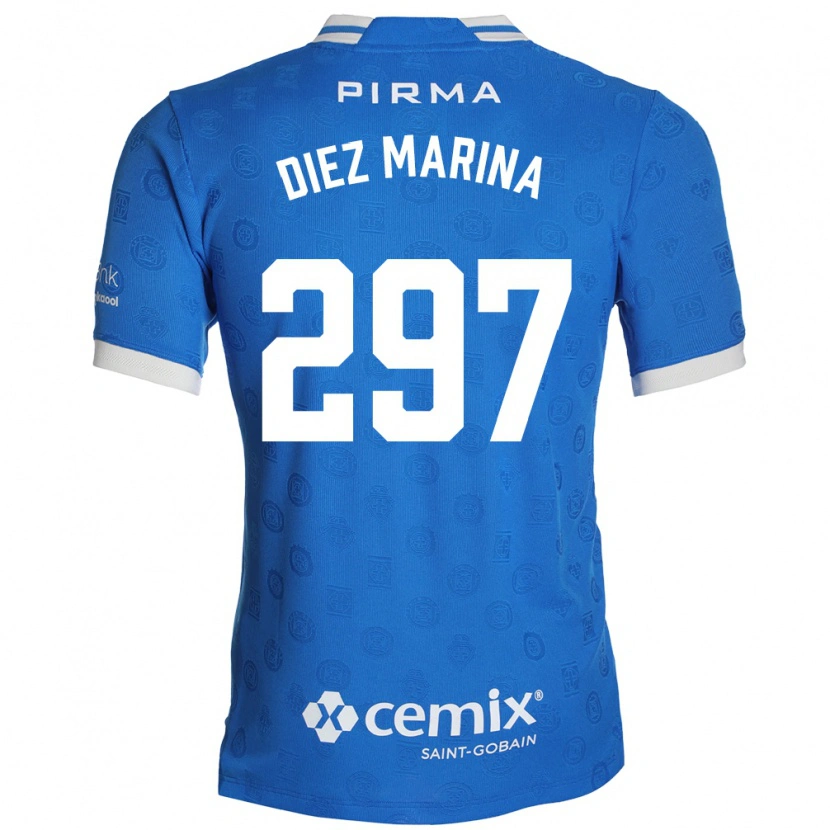 Danxen Kinderen Edgar Diez Marina #297 Blauw Wit Rood Thuisshirt Thuistenue 2026/27 T-Shirt